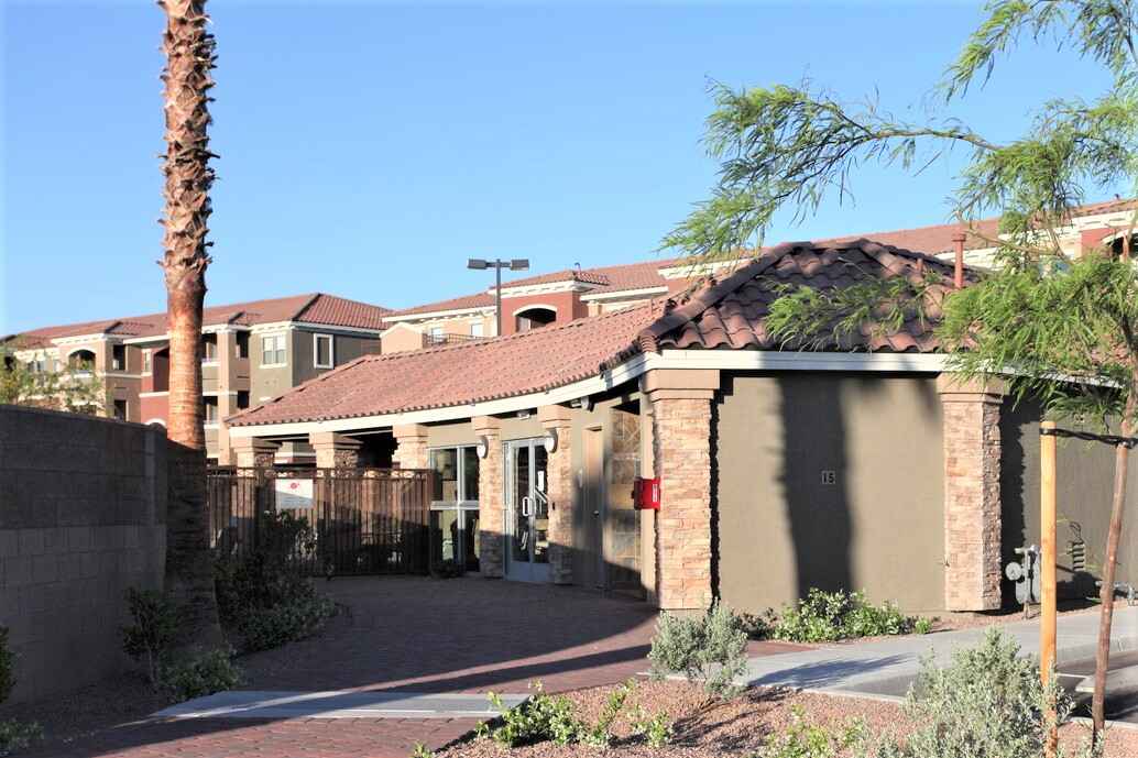 Complex Front Leasing Office Entry