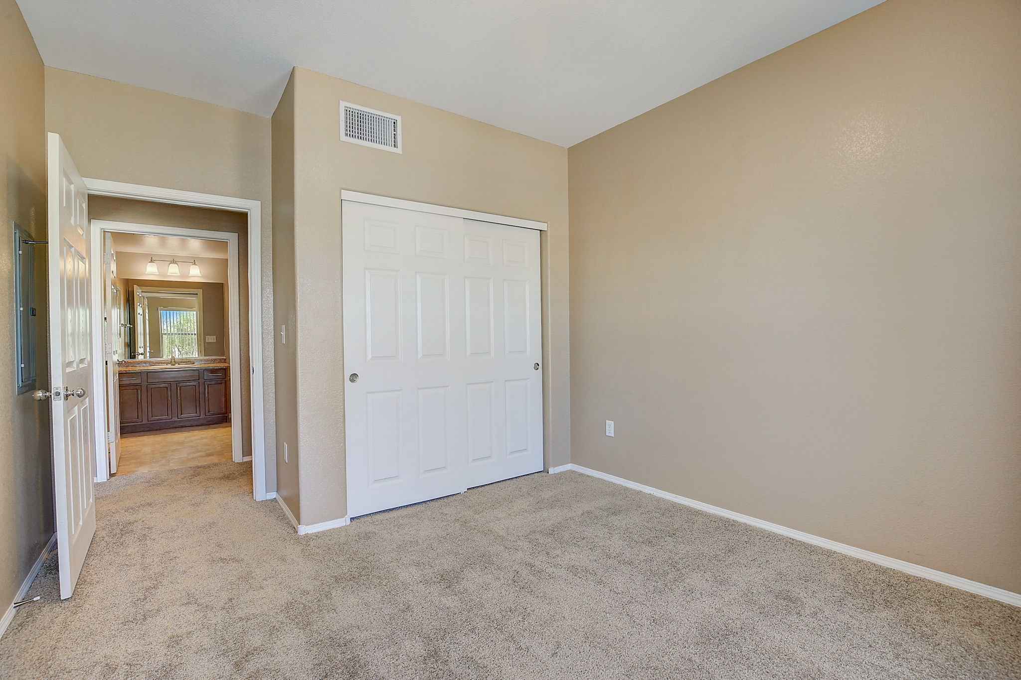 Apartment Bedroom And Sliding Closet