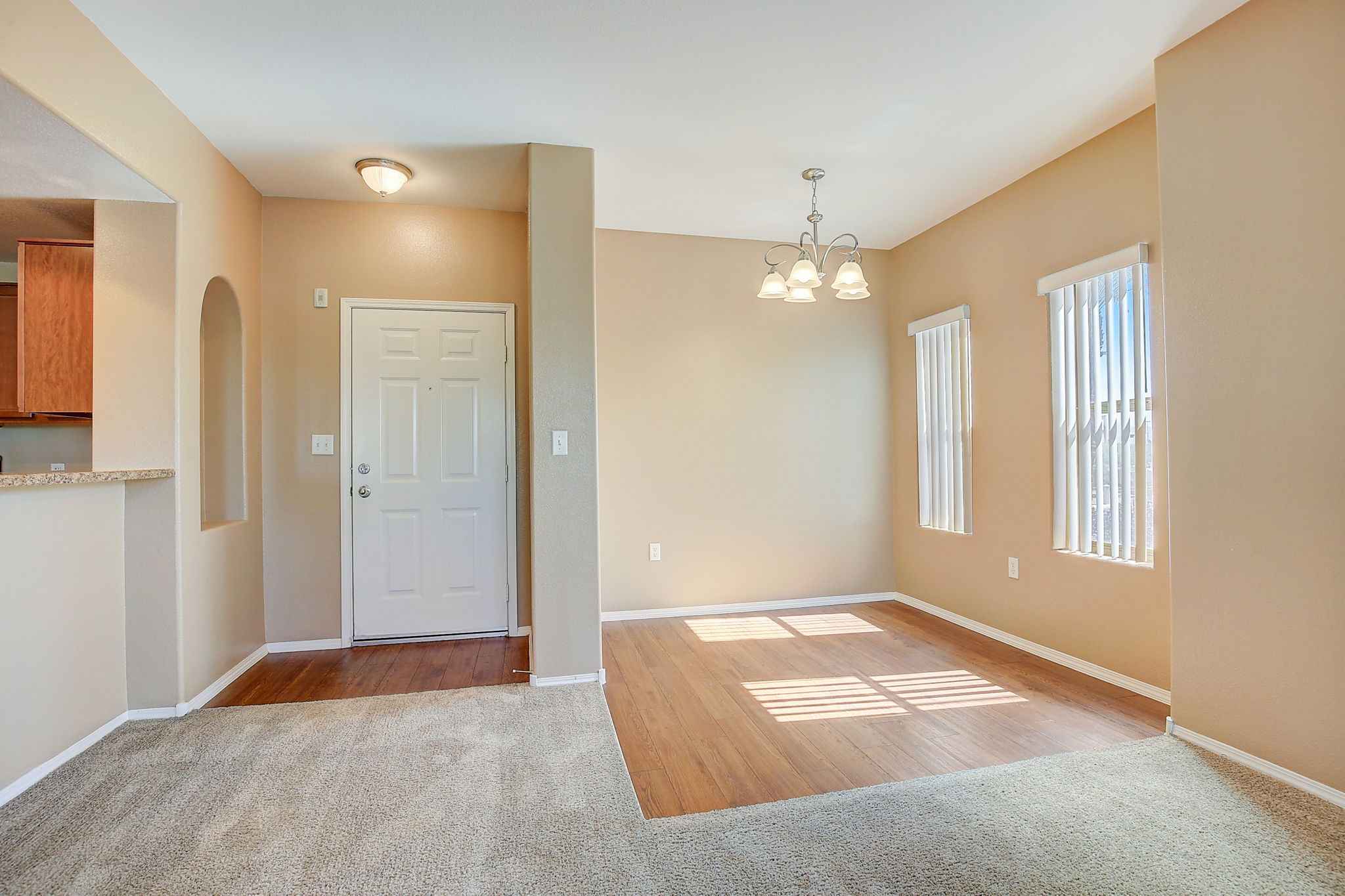 Apartment Dining Area And Front Door
