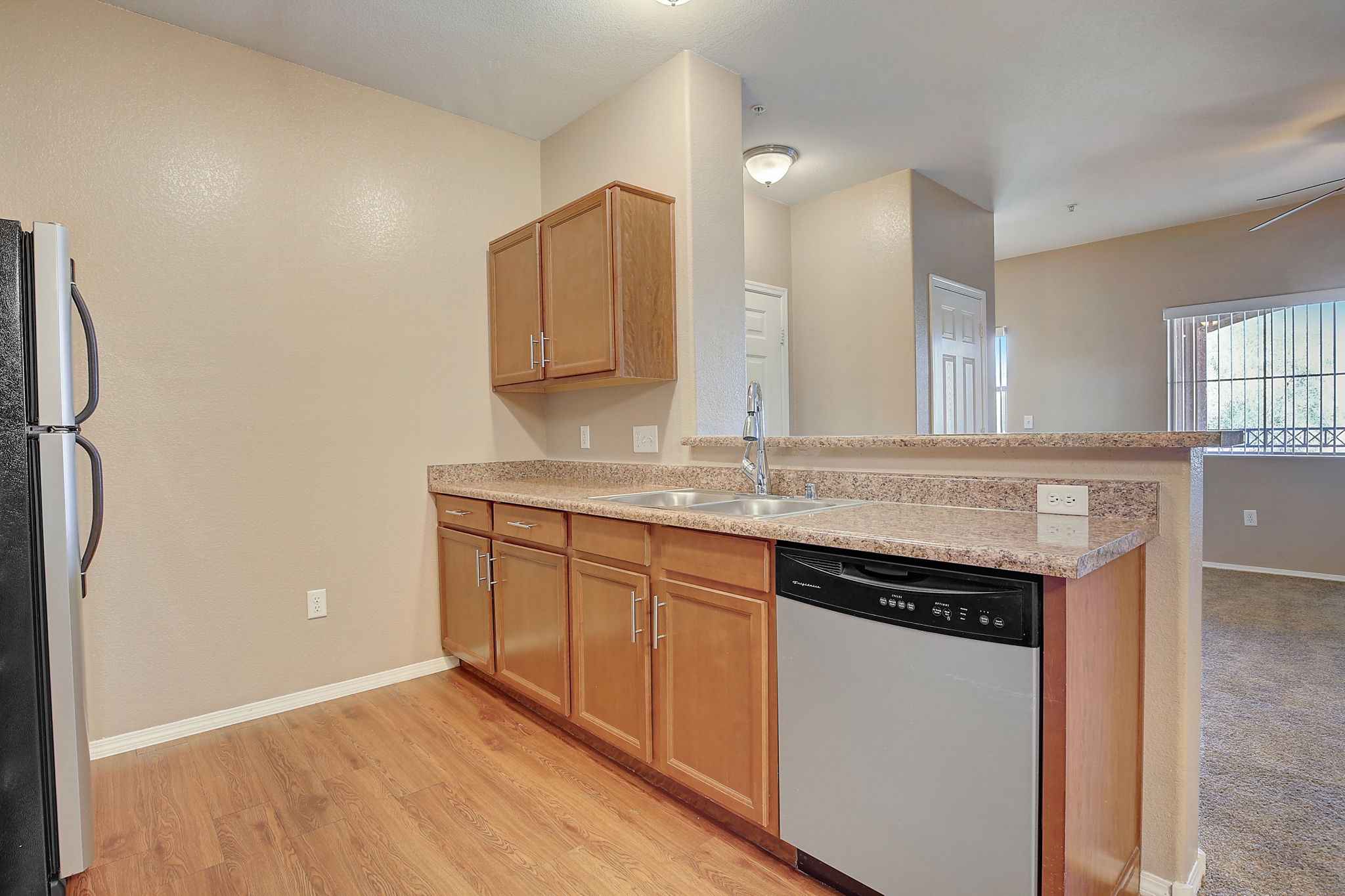 Apartment Kitchen Counter Top Sink Dishwasher