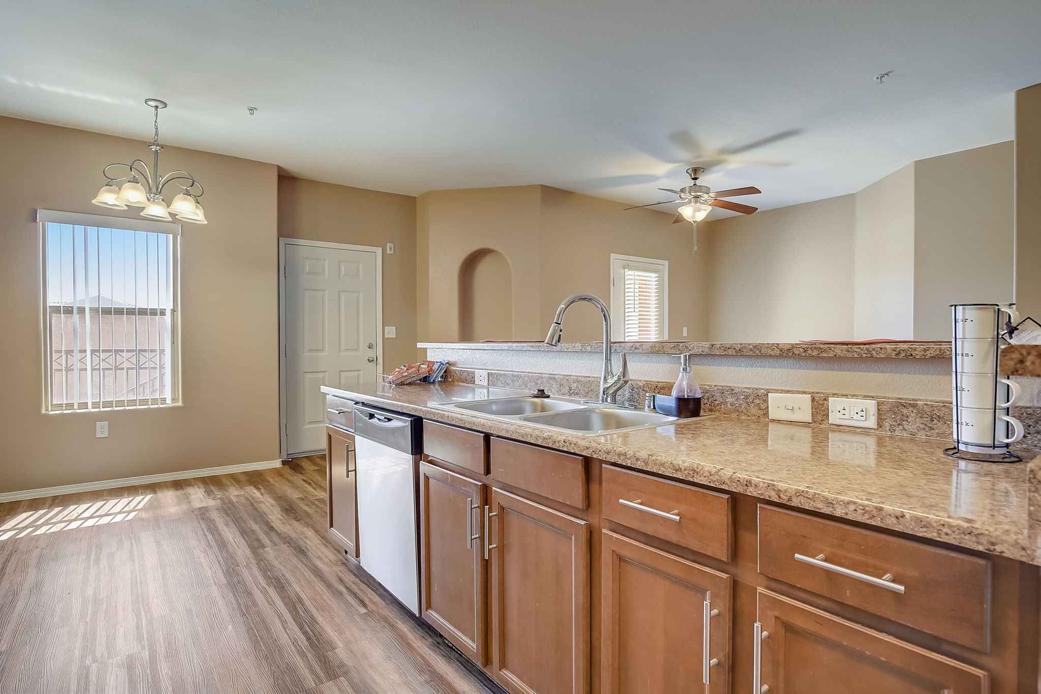 Apartment Kitchen Countertop Sink Dishwasher