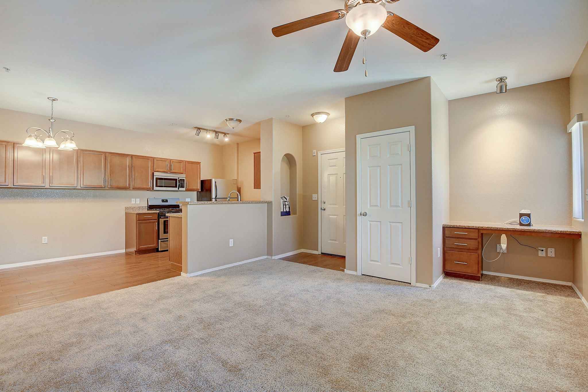 Apartment Livingroom Kitchen Dining Area Front Door