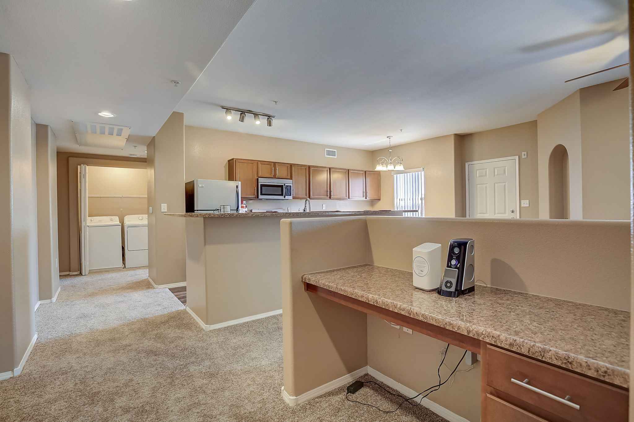 Apartment Livingroom With Office Space