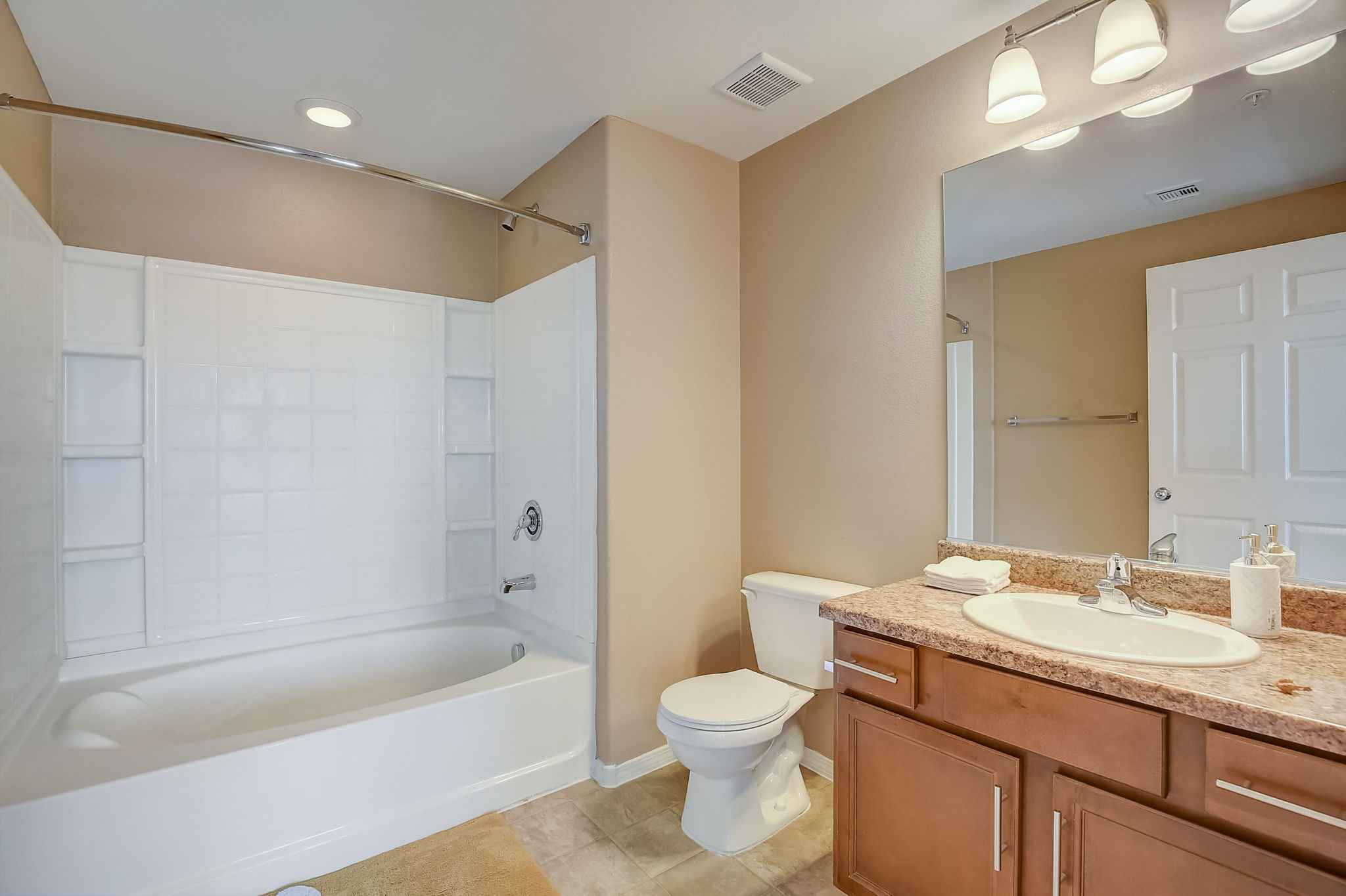 Apartment Master Bathroom Full View