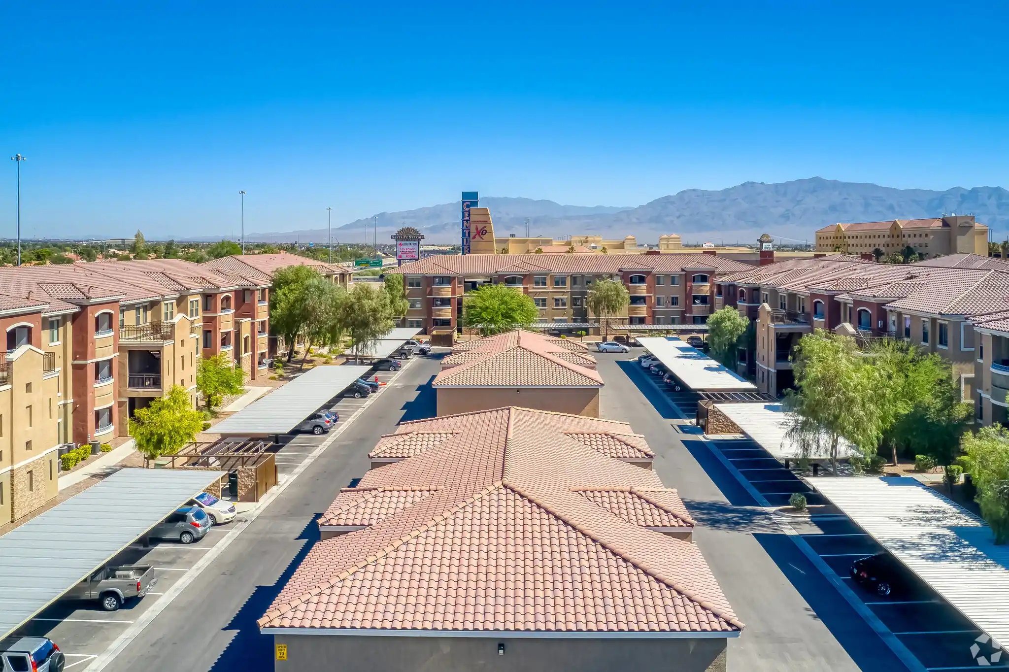 Inspirado Residences Las Vegas NV aerial complex and neighborhood view